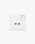 Schneider Pieno 10 A 2 pin switched socket, White