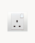 Schneider Vivace 13 A switched socket, white