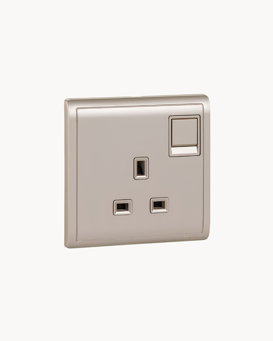 Schneider Pieno 13 A switched socket, Wine Gold
