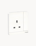 Schneider AvatarOn 13 A switched socket, White