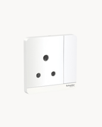 Schneider AvatarOn 15 A switched socket, White