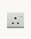 Schneider Pieno 15 A switched socket with neon, White