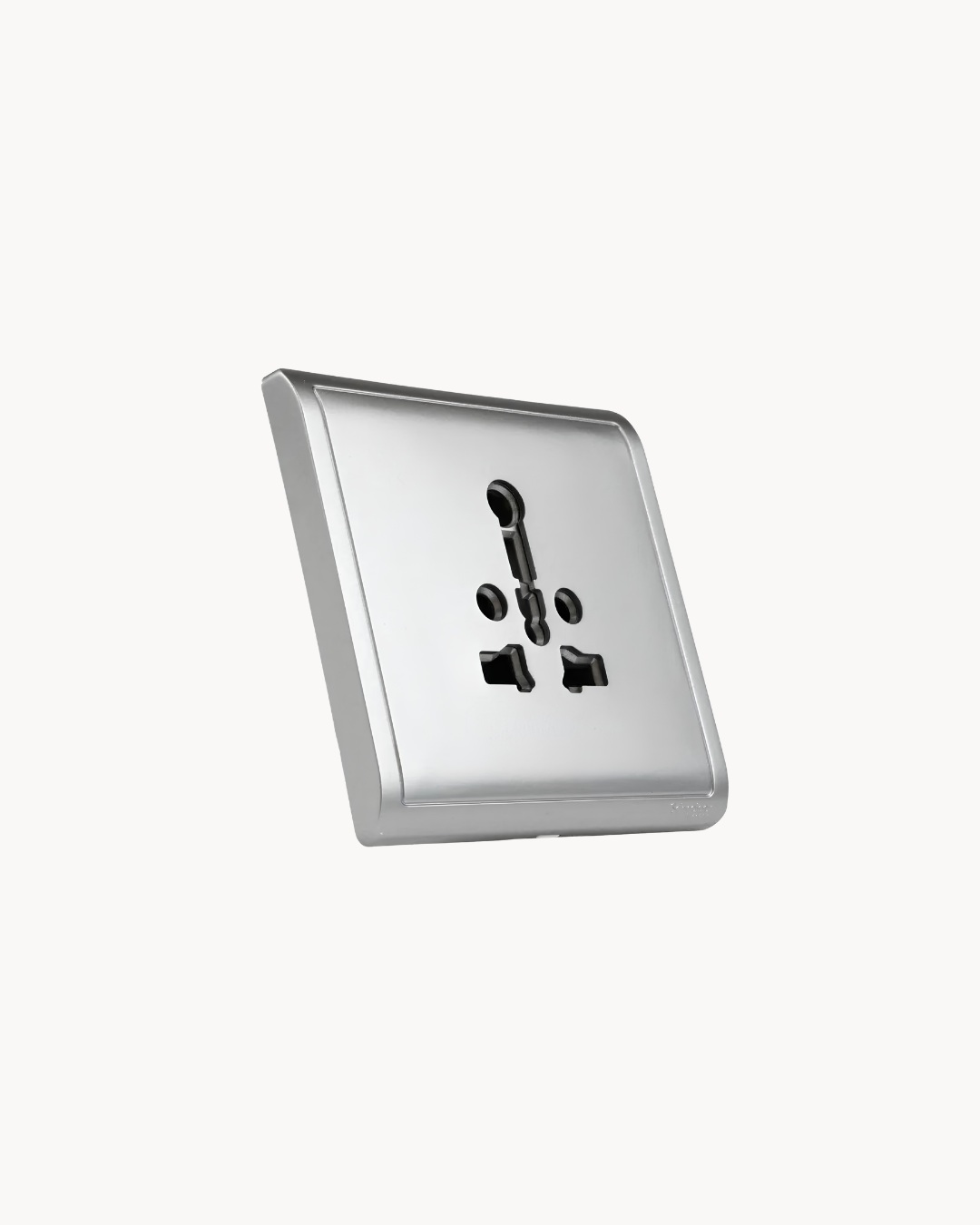 Schneider Pieno 16 A international socket, Aluminium Silver