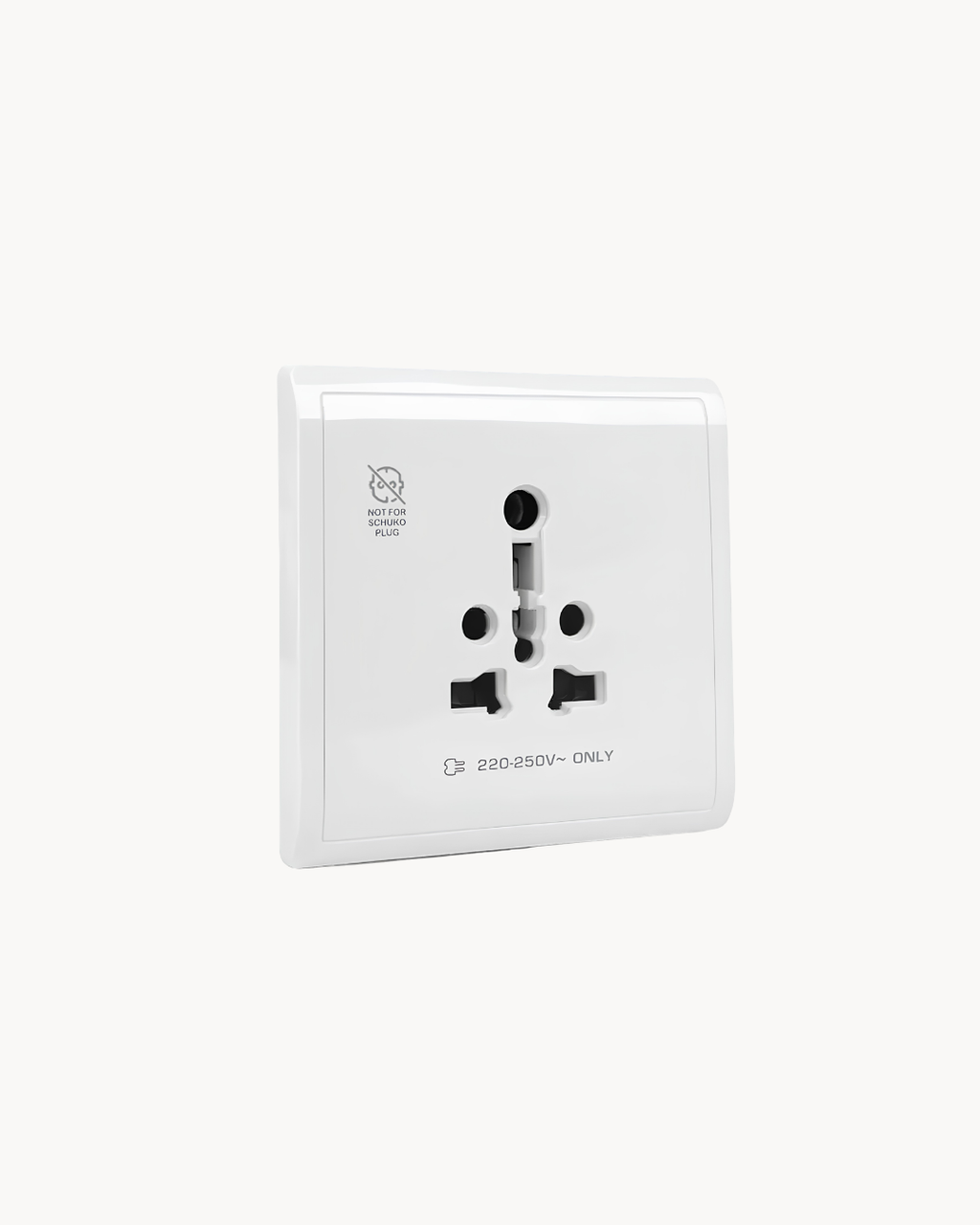 Schneider Pieno 16 A international socket, White