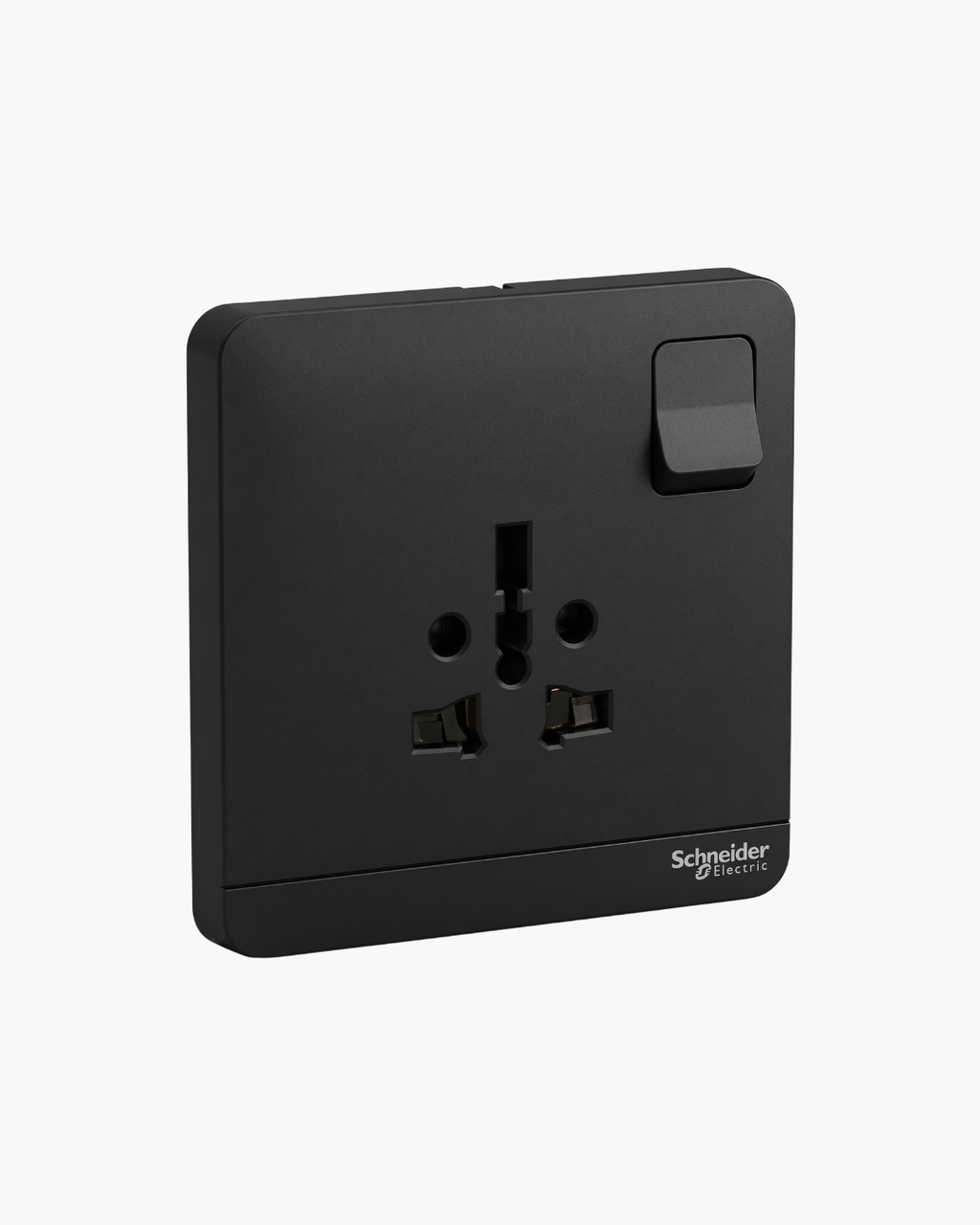 Schneider AvatarOn 16 A international socket, Dark Grey