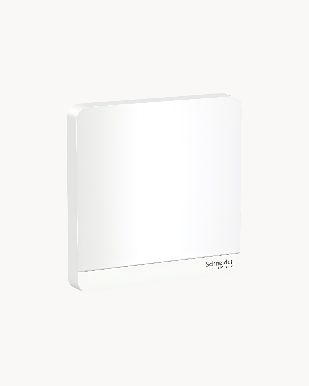 Schneider AvatarOn 1 gang blank plate, White