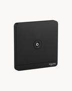 Schneider AvatarOn 1 gang TV outlet, Dark Grey