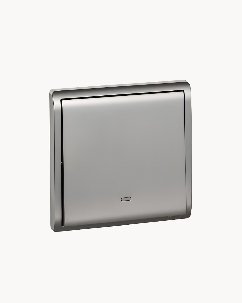 Schneider Pieno 1 gang 1 way switch, Aluminium Silver
