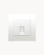 Schneider Vivace 1 gang shuttered plate, white