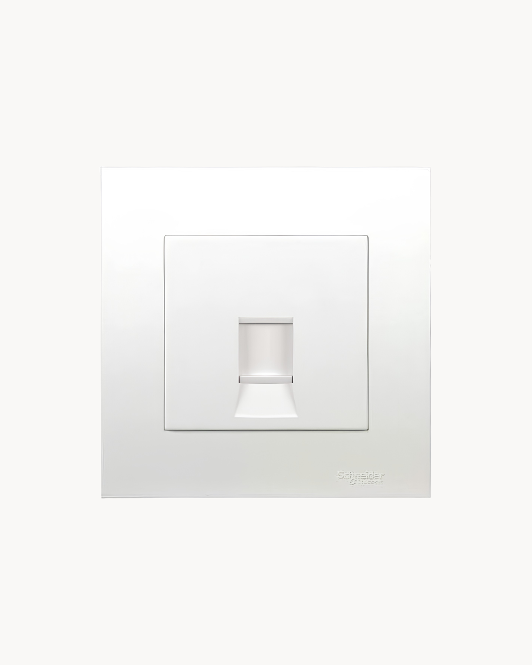 Schneider Vivace 1 gang shuttered plate, white