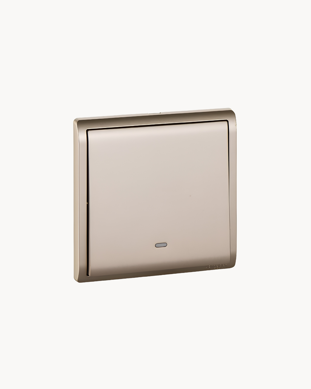 Schneider Pieno 1 gang 1 way switch, Wine Gold