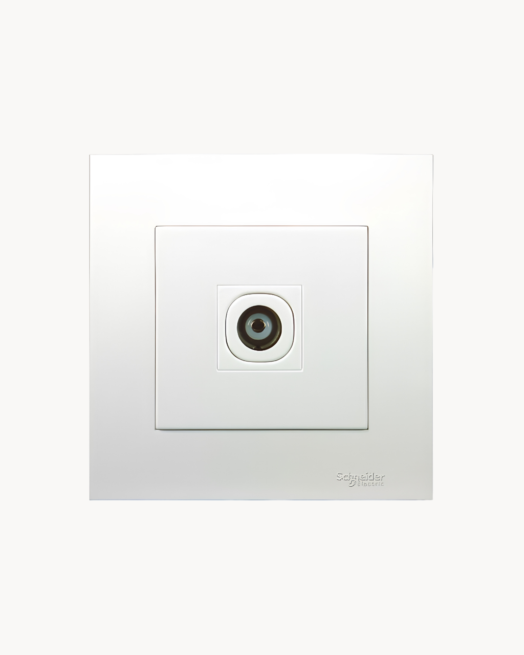 Schneider Vivace 1 gang TV outlet, white