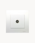 Schneider Vivace 1 gang TV outlet, white
