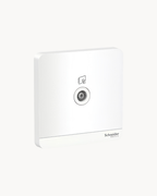 Schneider AvatarOn 1 gang TV outlet, White
