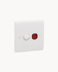 Schneider S-Classic 20 A double pole switch with neon, white