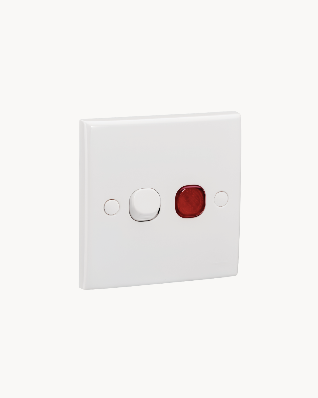 Schneider S-Classic 20 A double pole switch with neon, white