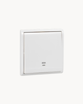 Schneider Pieno 20 A double pole switch with neon, White