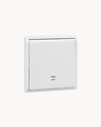 Schneider Pieno 20 A double pole switch with neon, White