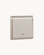 Schneider Pieno 20 A double pole switch with neon, Wine Gold