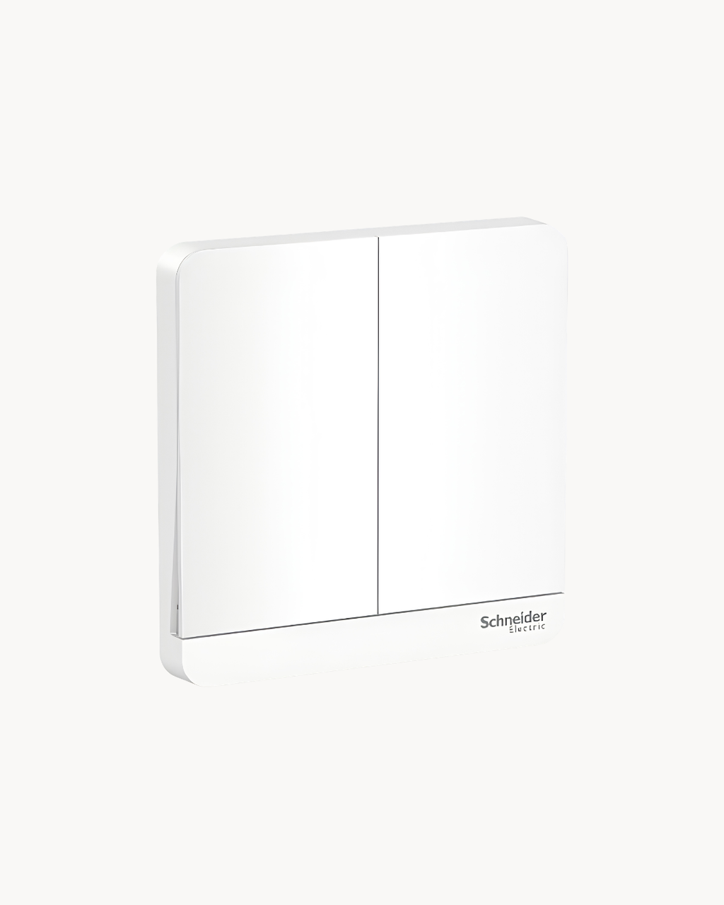 Schneider AvatarOn 16AX 2 gang 1 way switch, White