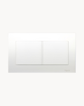 Schneider Vivace 2 gang blank plate, white