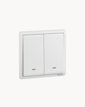 Schneider Pieno 2 gang 1 way switch, White