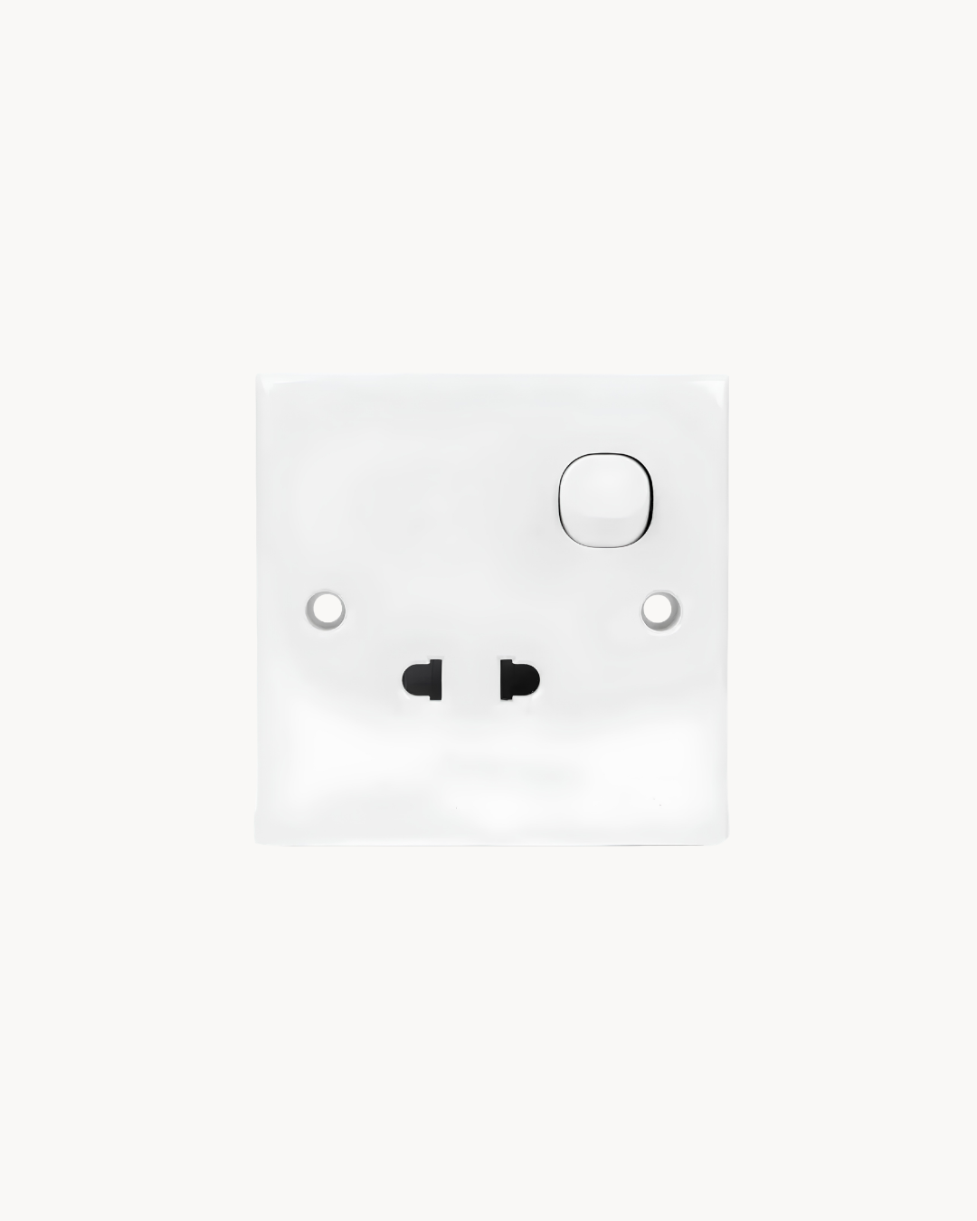 Schneider S-Classic 10 A universal switched socket, white
