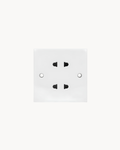 Schneider S-Classic 10 A twin universal socket, white