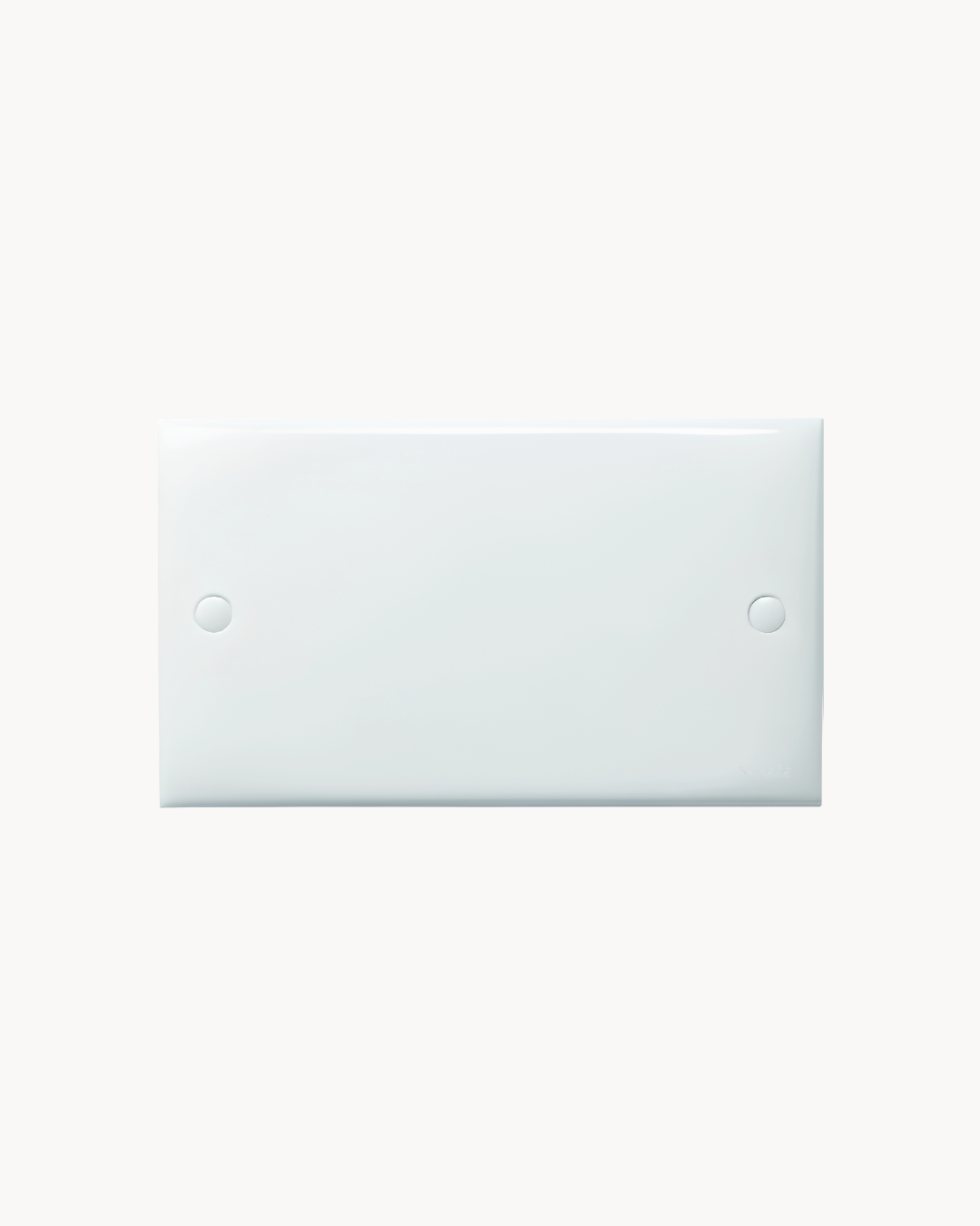 Schneider S-Classic 2 gang blank plate, white