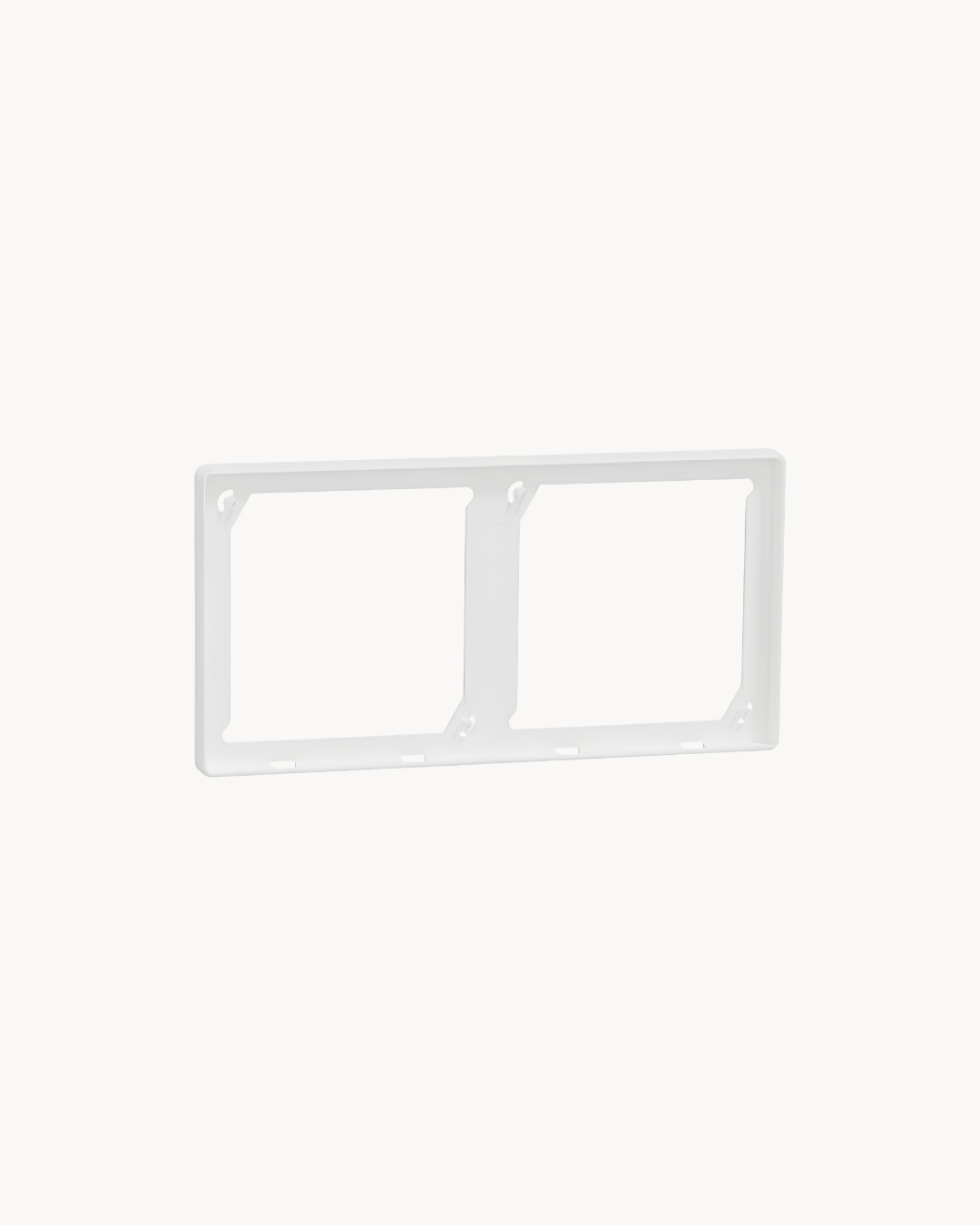Schneider Vivace E 2 gang cover frame, white