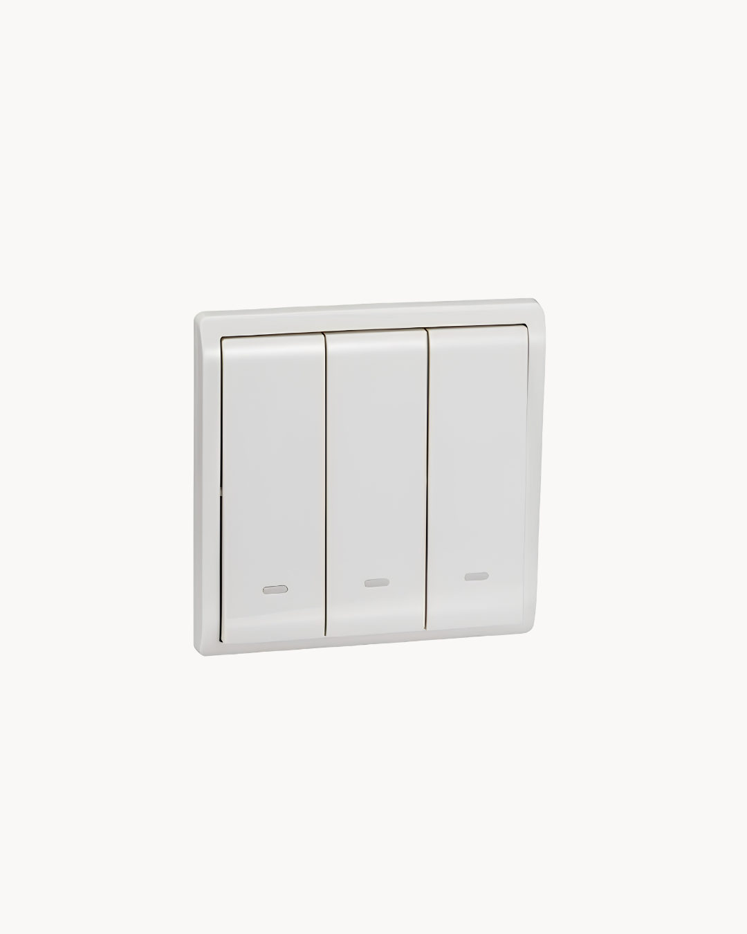 Schneider Pieno 3 gang 1 way switch, White