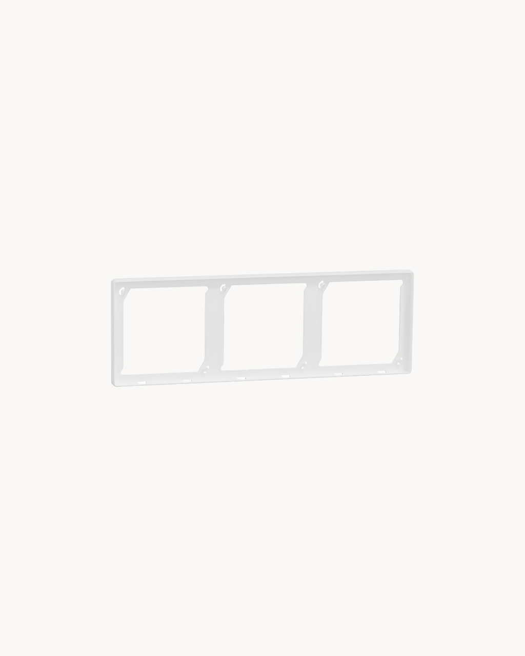 Schneider Vivace E 3 gang cover frame, white
