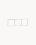 Schneider Vivace E 3 gang cover frame, white