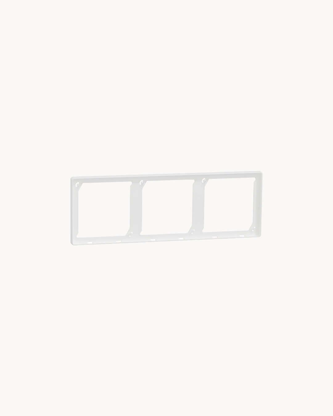Schneider Vivace E 3 gang cover frame, white