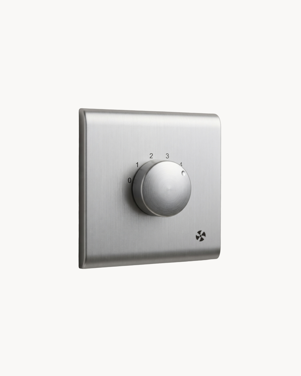 Schneider Pieno 5 speed fan controller, Aluminium Silver