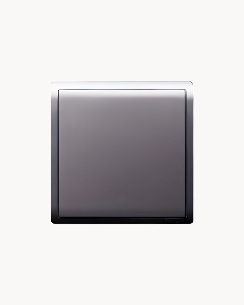 Schneider Pieno 1 gang blank plate, Aluminium Silver