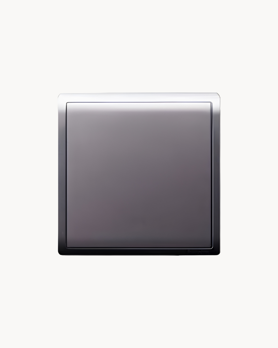 Schneider Pieno 1 gang blank plate, Aluminium Silver