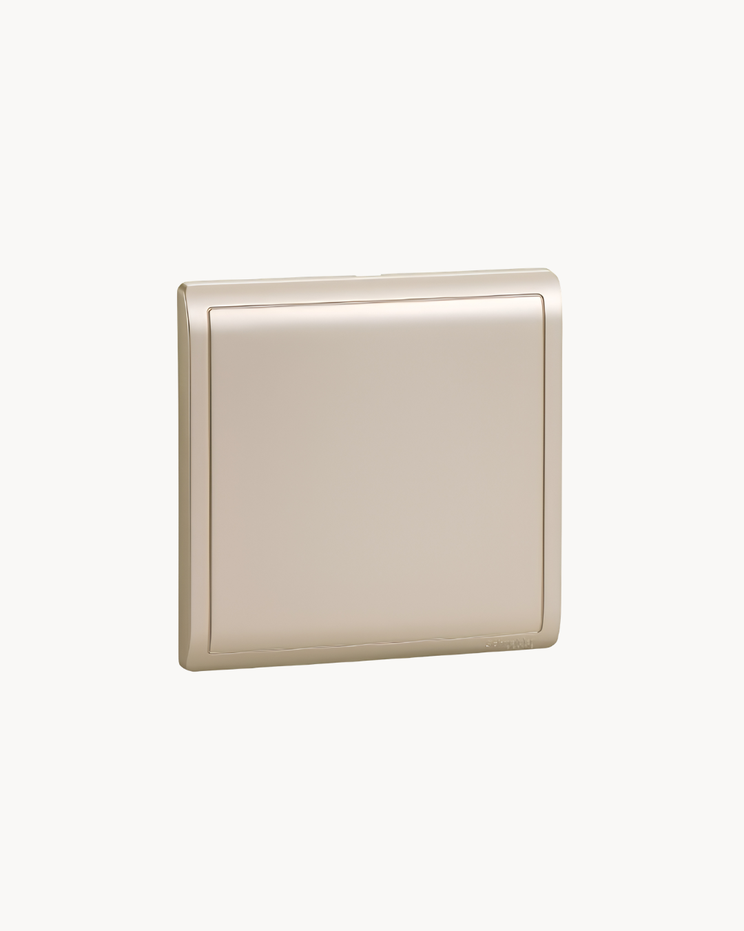 Schneider Pieno 1 gang blank plate, Wine Gold