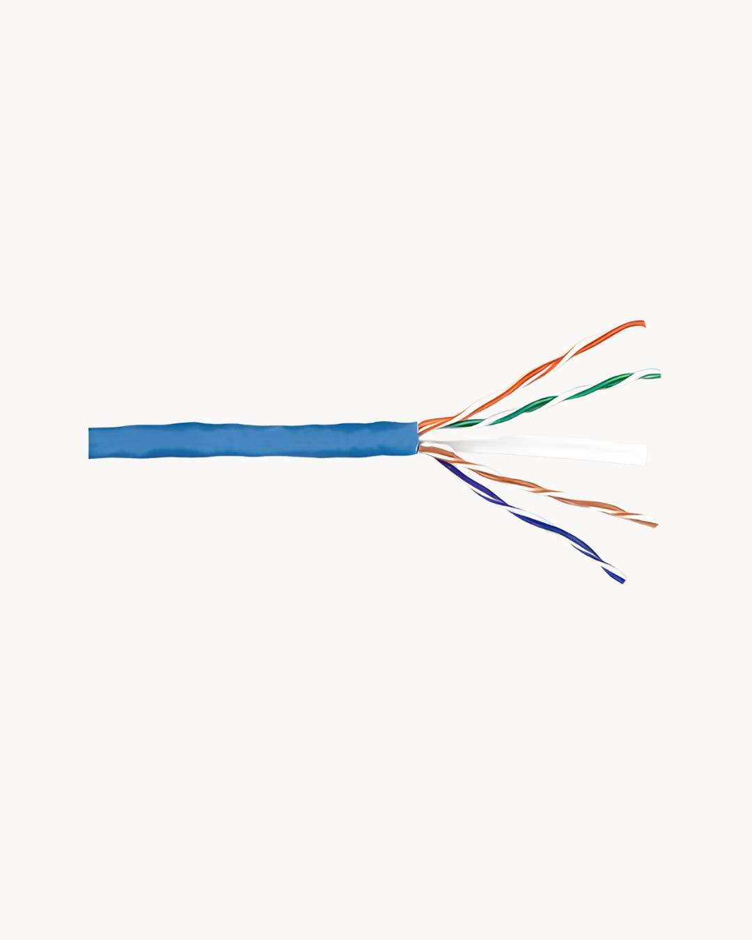 Schneider Actassi Cat6 UTP cable, blue, 305 m box, side view