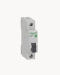 Schneider Easy9 single pole circuit breaker, front view