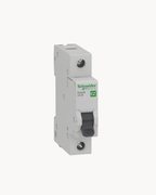 Schneider Easy9 single pole circuit breaker, front view