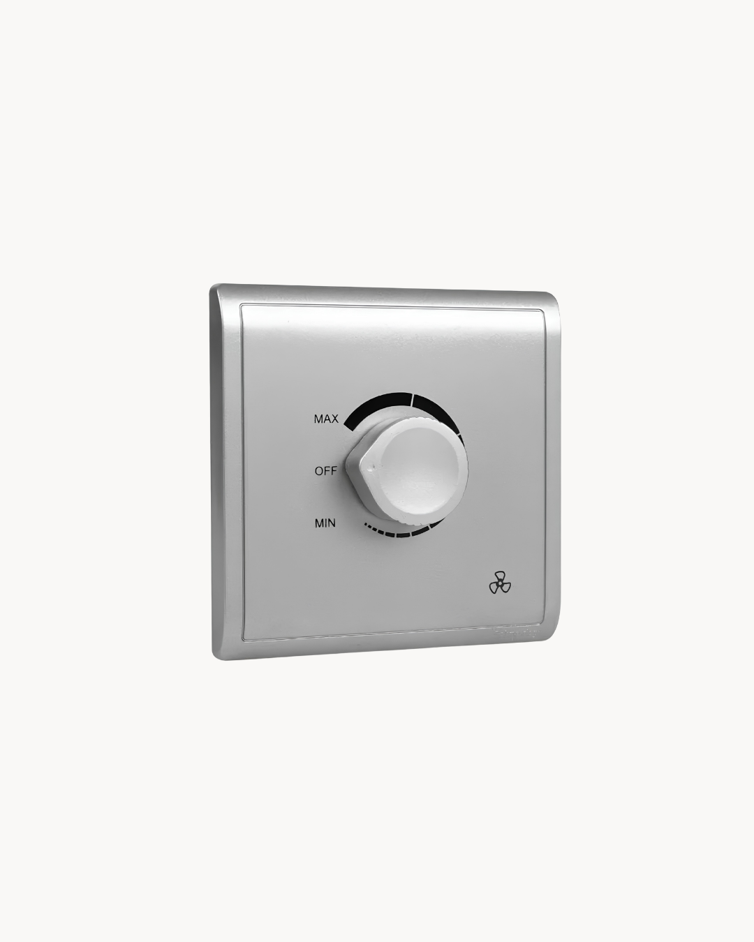 Schneider Pieno fan speed controller, Aluminium Silver