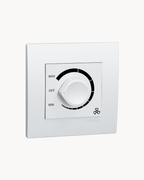 Schneider Vivace fan dimmer, white