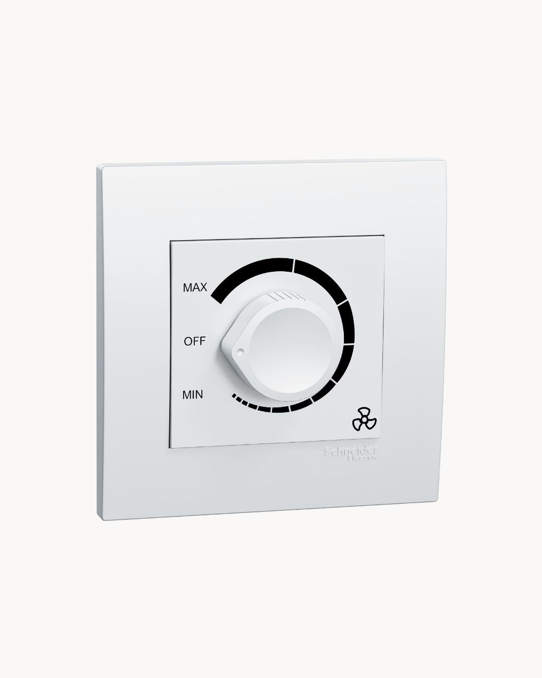 Schneider Vivace fan dimmer, white