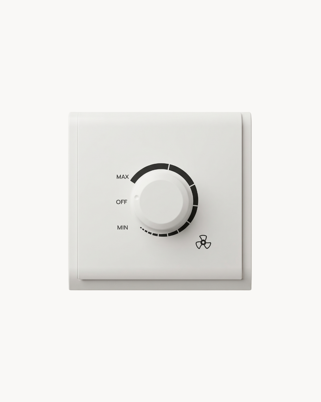 Schneider Pieno fan speed controller, White