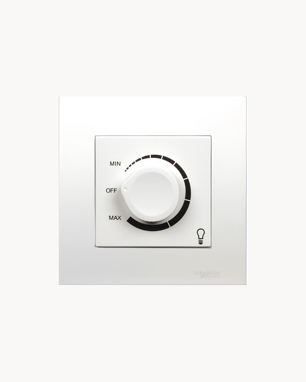 Schneider Vivace light dimmer, white