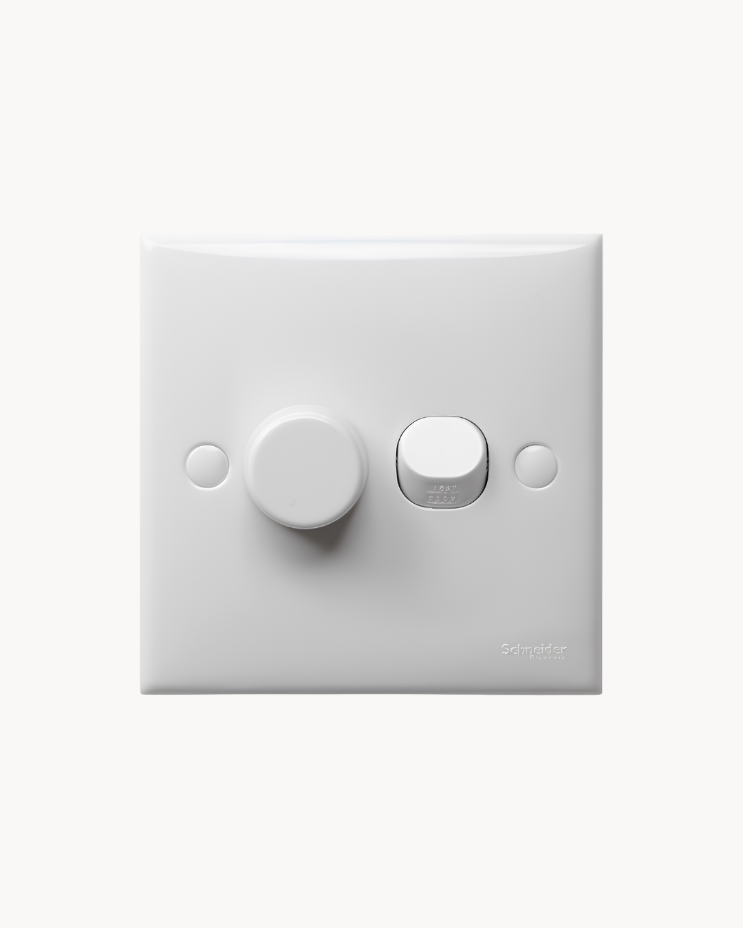 Schneider S-Classic light dimmer, white