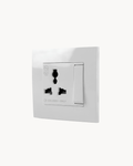 Schneider Vivace 13 A international switched socket, white