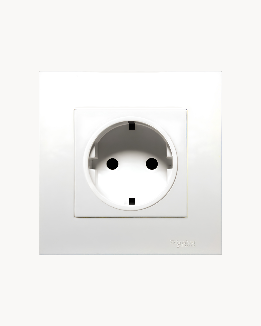 Schneider Vivace 16 A Schuko socket, white