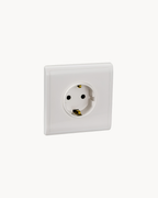 Schneider Pieno 16 A Schuko socket, White